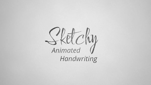 Sketchy - Animated Handwriting Typeface（705962）-技能树